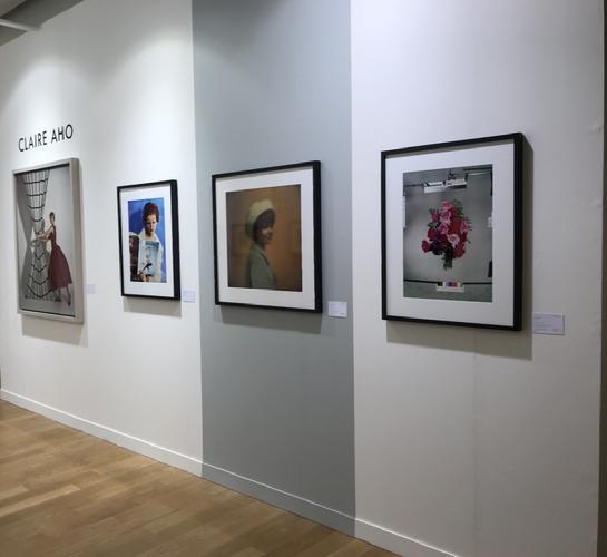 Claire Aho, me naiset, Woman Behind Glass, Flowers I