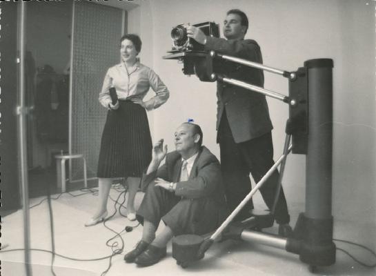Claire Aho at her studio in the late 1950´s